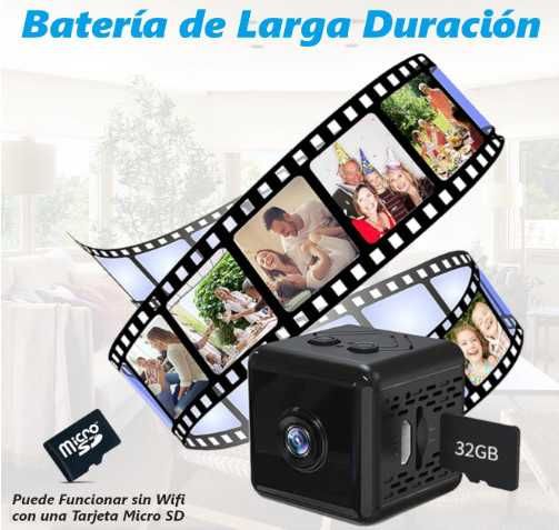 Мини шпионска камера VELER, Full HD 1080P, WiFi охранителна камера