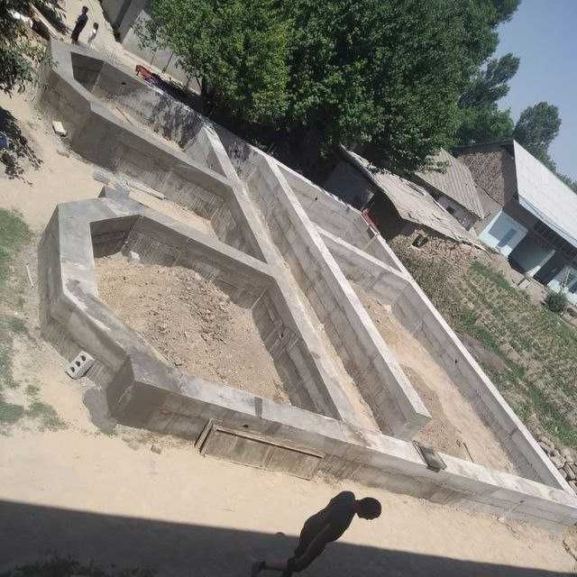 Бетон қуйиш ва уй кўтариш, Битон зина хизмати