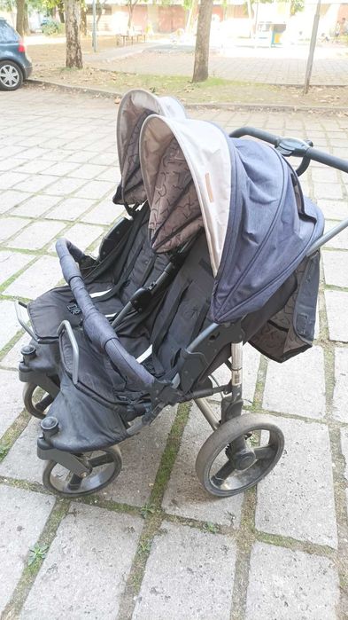 Зимна Детска количка за близнаци