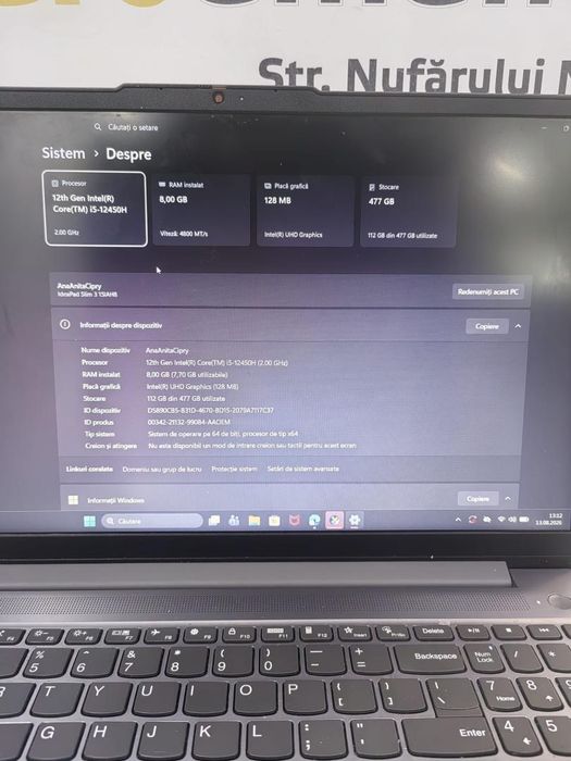 Laptop LENOVO IdeaPad Slim 3 15IAH8 -N-