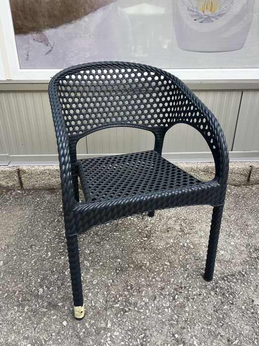 Градински стол Белла Ратан с усилени крака