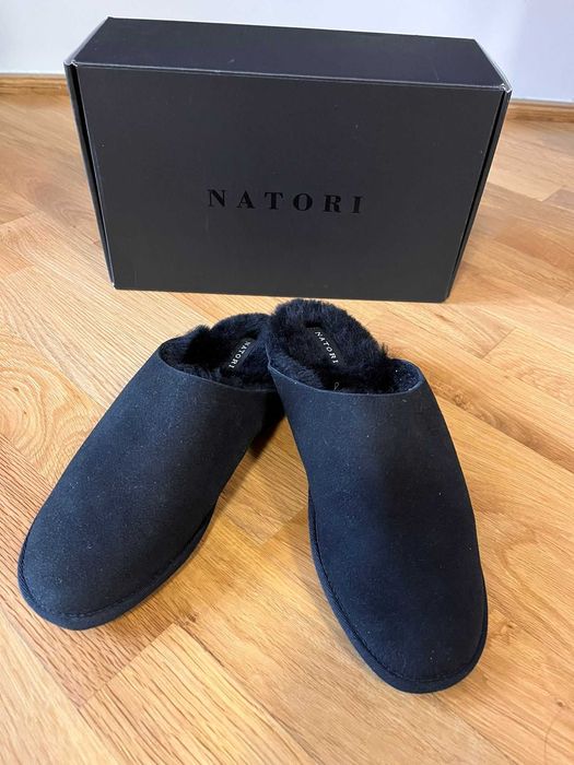 Papuci de casa din blana naturala