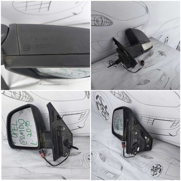 Oglindă Stânga 2 PINI Opel Combo 2015 / 2011-2017 / Cod OEM 95525937 (5D2)