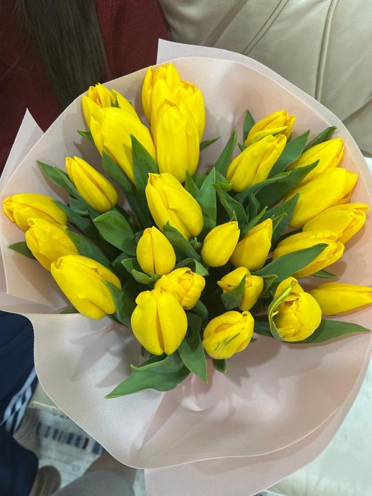цветы тюльпаны 25 шт