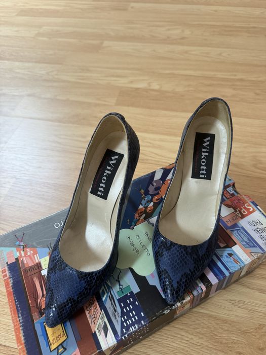 Pantofi stiletto, piele, marimea 35