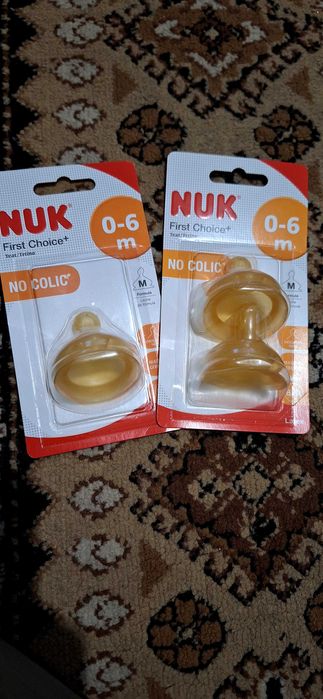 Nuk биб. 0-6м, S,M размер