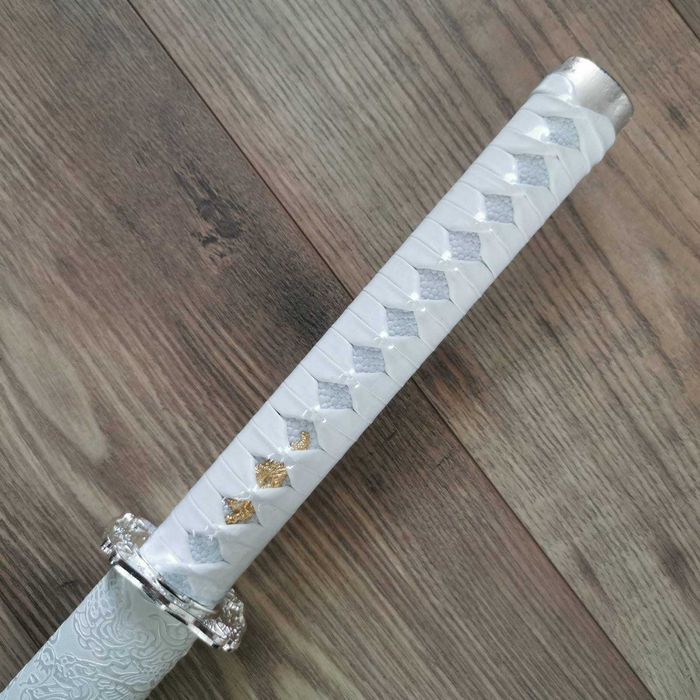 Меч Катана Бял Дракон / White Dragon високо въглеродна стомана Katana