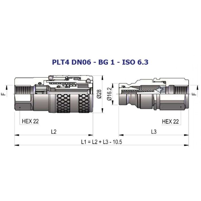 Хидравлична бърза връзка серия PLT4