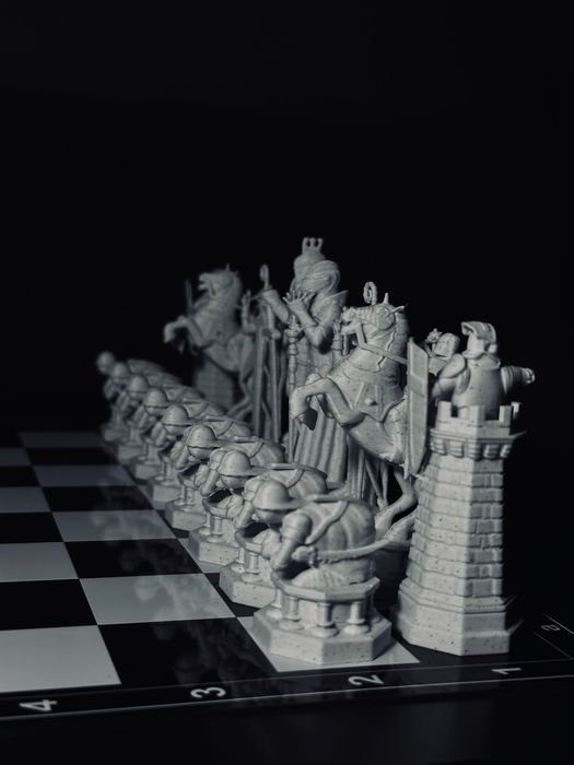 3D принтиран шах за игра