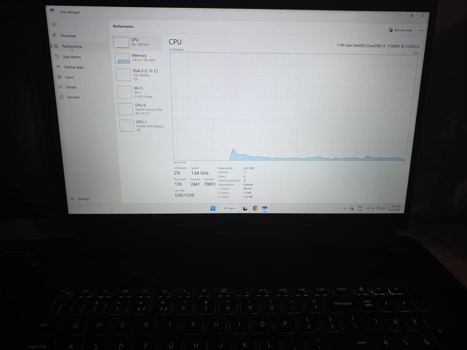 Laptop Gaming Dell G15 5511 i5-11260H RTX 3050 16GB RAM SSD 512GB
Descriere:
Vând laptop gaming Dell G15 5511 în stare foarte bună, potrivit pe