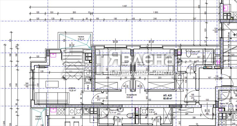 Продава се Тристаен апартамент в София, Красна поляна 2 - 78 кв.м за 1694 €/кв.м - Снимка #3