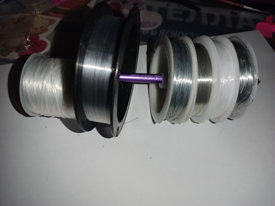 Продам проволоки и леску для бисера