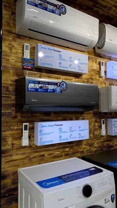 Инверторный кондиционер качественный 12 Midea гарантия оригинал монтаж