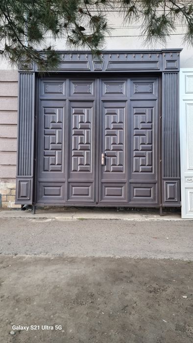 Darvoza reshotka domga eshiklar temirdan yasap joyiga urnatip beramiz