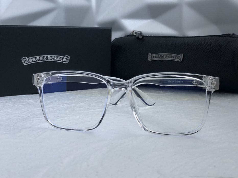 Очила за компютър Диоптрични рамки прозрачни слънчеви chrome hearts