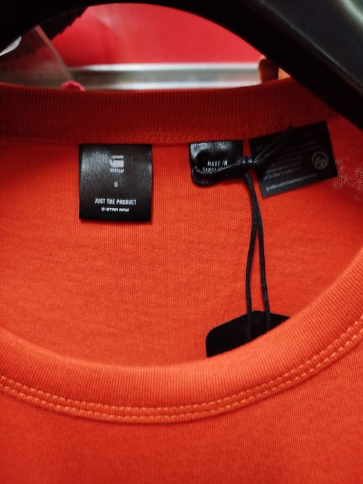 Оригинална тениска G-Star Raw Holorn S нова мъжка оранжева