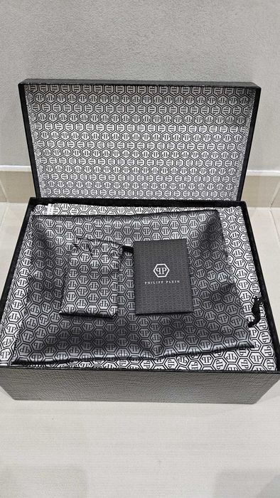 Черни кожени обувки на ток Philipp Plein