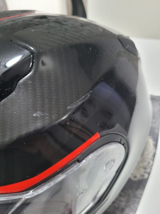 Casca moto carbon