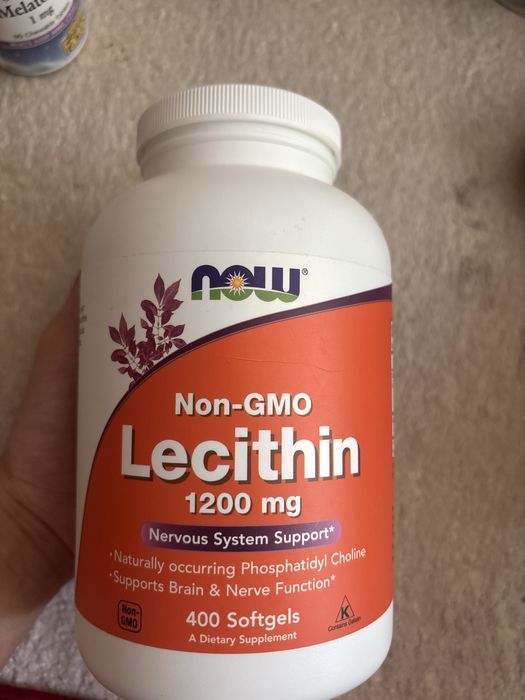 NOW Non-GMO Lecithin 1200 мг капсулы 400 шт
