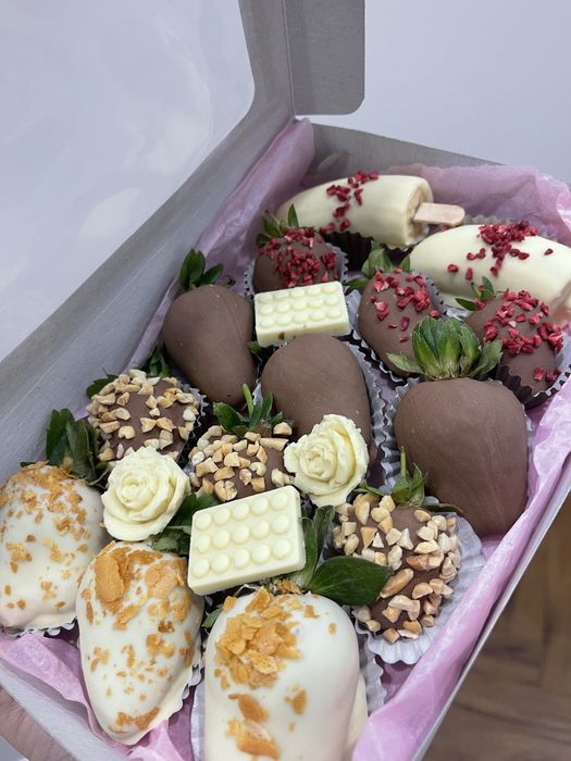 Клубника в шоколаде. Букет из клубники