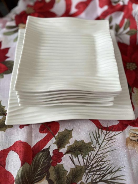 Квадратен сервиз за торта 6+1