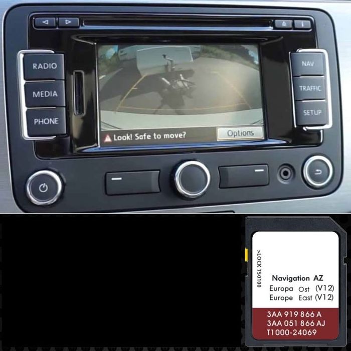 Card SD Harti Navigatie GPS VW RNS 315 Europa Romania