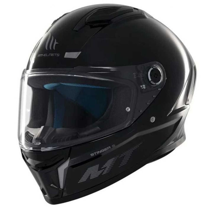 Каска MT STINGER 2 SOLID A11 Gloss Black Размери XS,S,M,L,XL