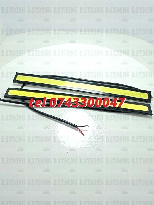 Pachet 2x Daylight Drl Cob Rezistente La Apa Si Praf