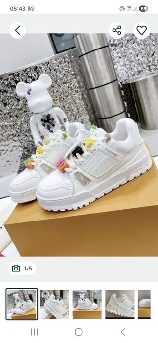 Louis Vuitton skate maxi  alb si negru  ultimate verificare colet