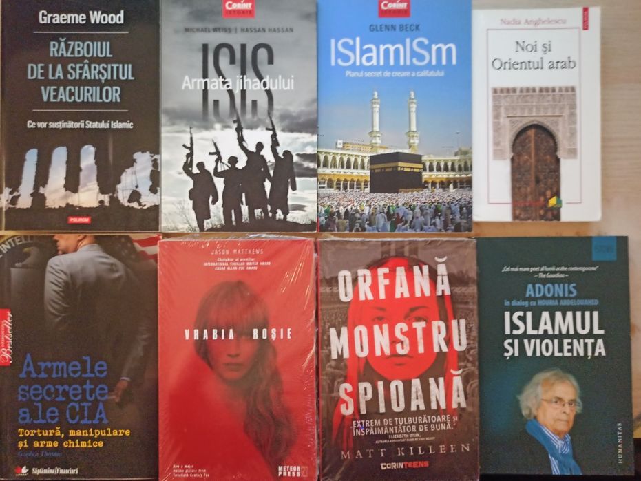 Carti de istorie si politica despre orient, grupari teroriste, spionaj