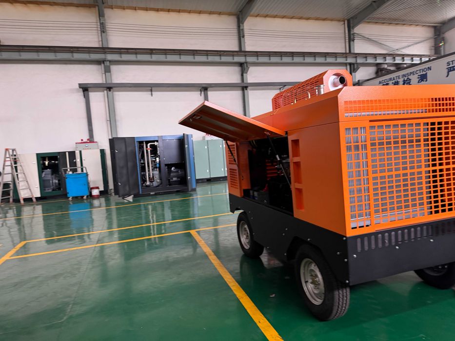 Дизельный передвижной мобильный компрессор KAISHAN KM 850-23 YC 23 bar
