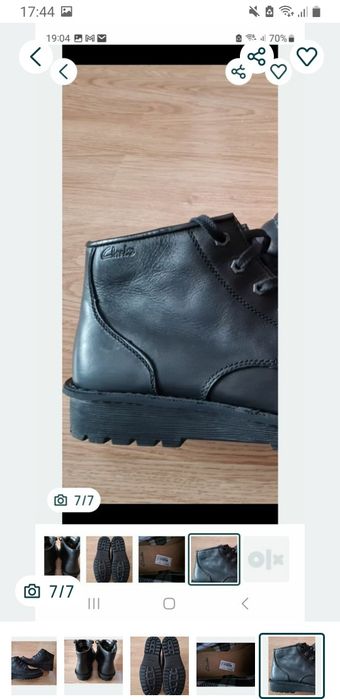 Ghete Clarks piele naturala 45