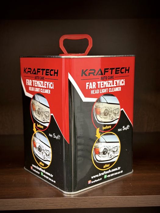 Промоция! Течност полимер 5 л за химическо полиране на фарове Kraftech