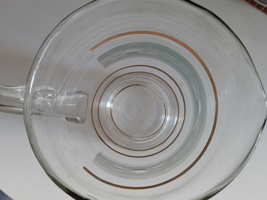 Кана за напитки антик гравиране позлата