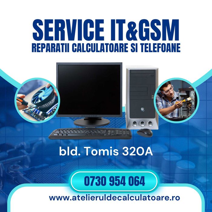 Atelierul de calculatoare, reparatii calculatoare, telefoane si tablet