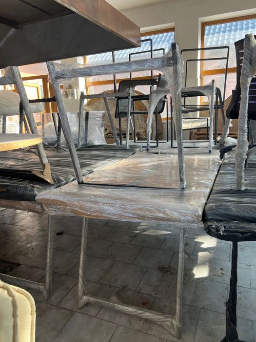 Столы дерево железо