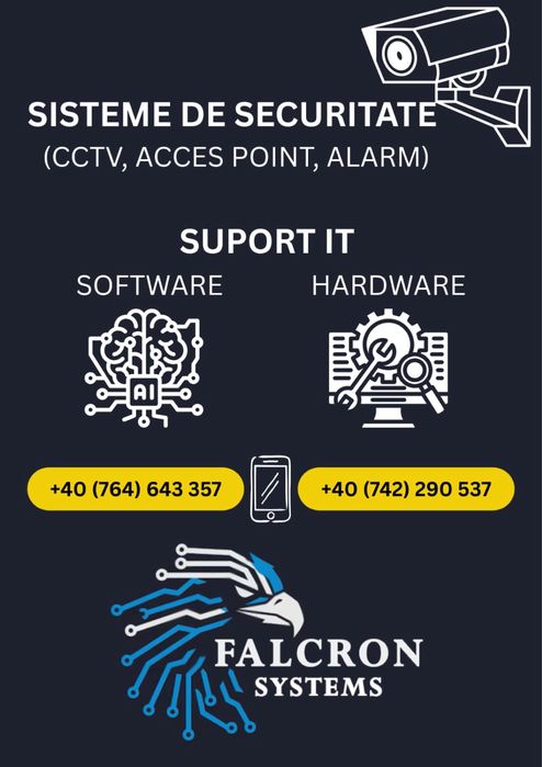 Falcron Systems. Sisteme de securitate & IT Iasi • OLX.ro