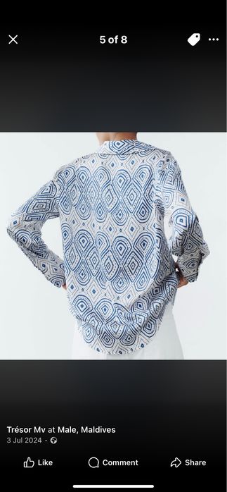 Сатенена риза Zara