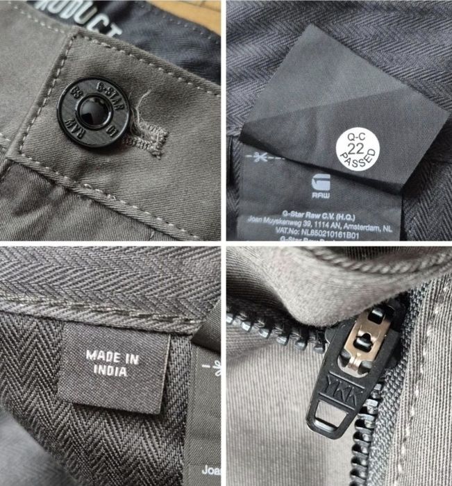 Pantaloni Premium G-Star RAW, Slim Fit, Verde, Bărbați - W30 L32