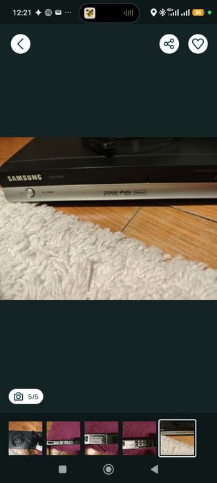 DVD Player Samsung DVD-P370 + Telecomandă + Convertor HDMI