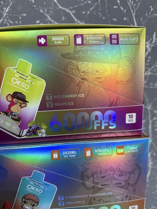 Vape 60000 pufuri 2 in 1 arome