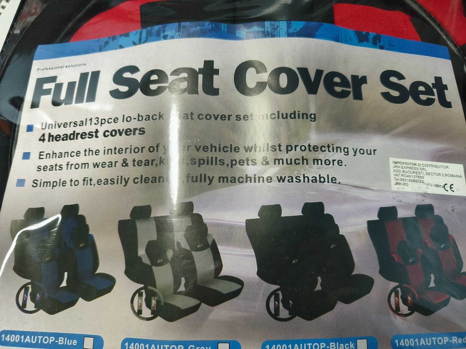 Set huse scaune auto, universale, fata-spate