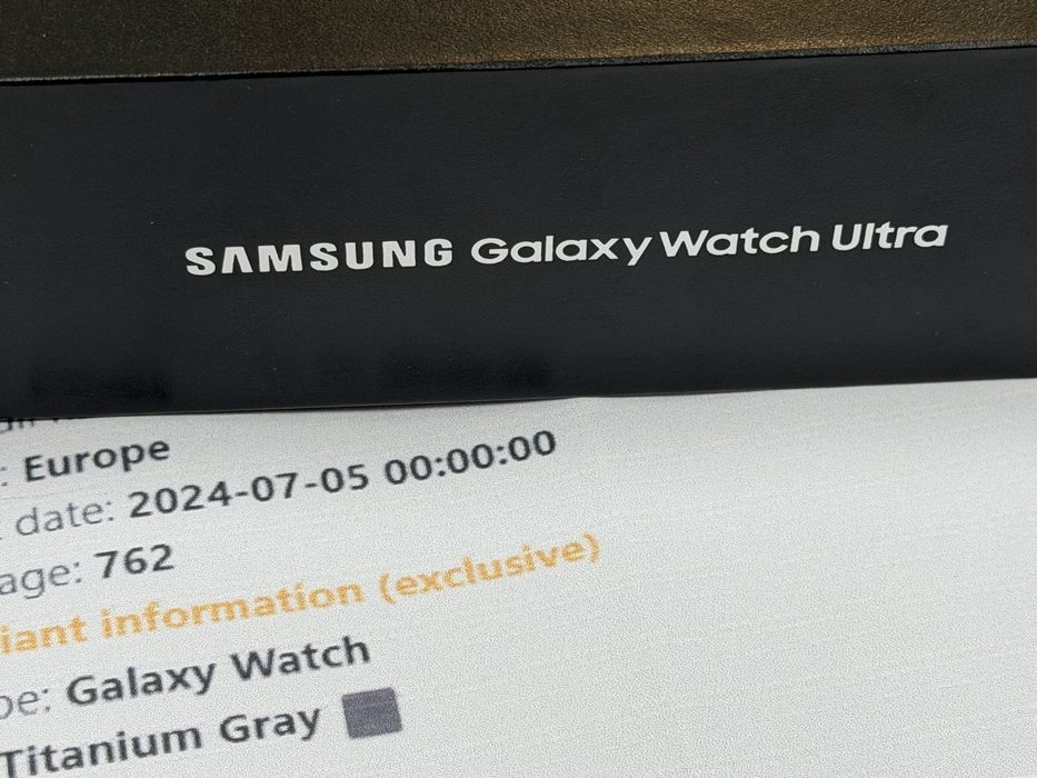 47mm Samsung Galaxy watch Ultra Yettel Гаранция до 2026 г. Titanium Orange