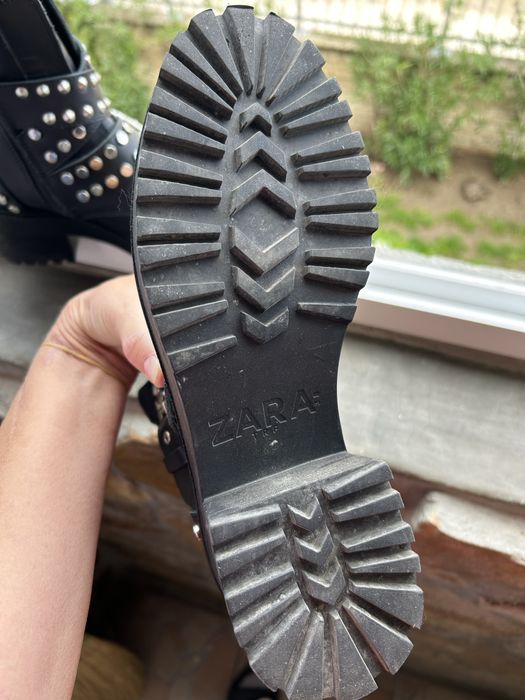 Боти естествена кожа Зара