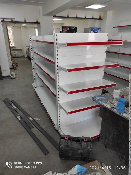 Стеллажи полки торговые оборудование для магазинов островные