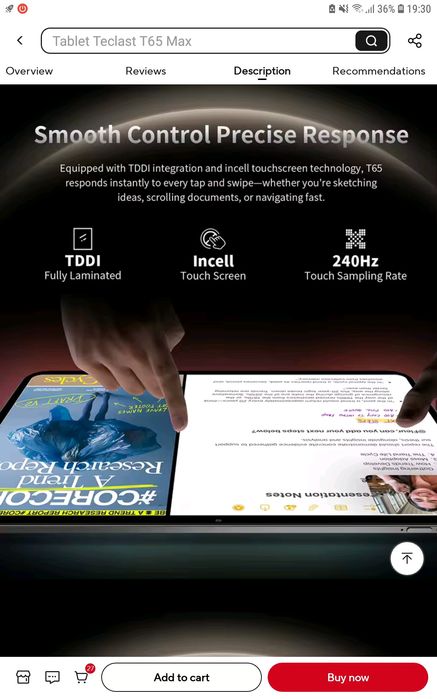 Tableta PC 13,4inch NOUA