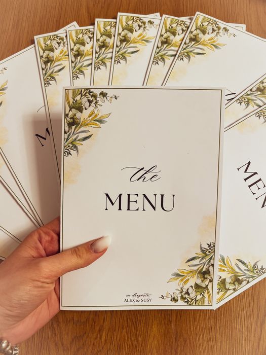 Invitatii, meniuri, plicuri de dar si papetarie pentru nunta