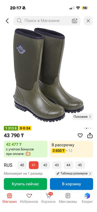 Резиновые сапоги мужские