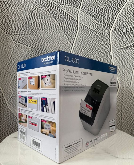 Brother QL-800 nou, sigilat, 445 lei – imprimantă etichete USB, rapidă, compactă, livrare gratuită