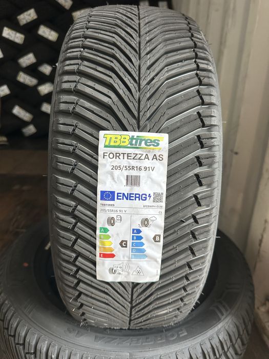 Нови всесезонни гуми TBB TIRES FORTEZZA AS 205/55R16 91V БОРД 2055516